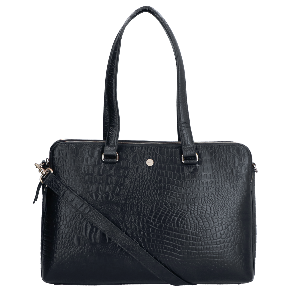 Castelijn & Beerens 15.6 inch leren laptoptas Firenze zwart