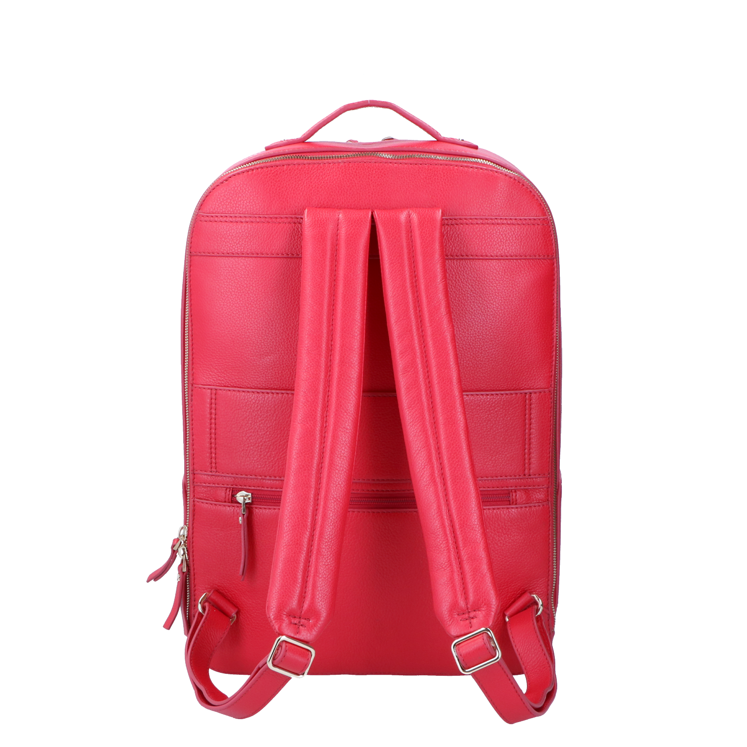 Rode Rugtas Claire Voor 15 Inch Laptop In Grain Runderleer FMME